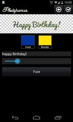 Birthday Photo Frames android App screenshot 0